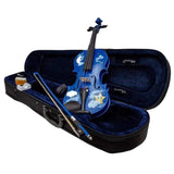 Rozanna’s Violins Blue Twinkle Star Violin Outfit 1/4 | Designed for Children | MaxStrata®