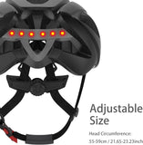 Smart4u SH55M Adult Cycling Helmet with Integrated Audio, Safety Lighting, and Emergency Alert Support