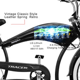 Tracer Twenty5 GT 500W 26" Chopper Cruiser E-Bike | MaxStrata®