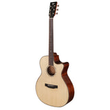 Tyma TG-10E Grand Auditorium Acoustic-Electric Guitar with Pick Up | Solid Sitka Spruce Top | MaxStrata®