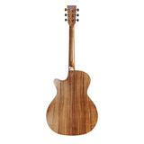 Tyma TG-12K Grand Auditorium Acoustic Guitar | Solid Torrefied Sitka Spruce Top & Koa/Walnut B&S | MaxStrata®