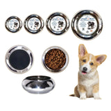 Unspill-a-Bowl® Stainless Steel Dog Bowl - Paws Pattern | No Spill, Long Ears, Slow Feeding, & Travel Bowl