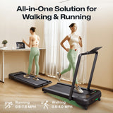 UREVO Strol 2S Pro Treadmill | Foldable 2-in-1 Smart Treadmill with Incline | MaxStrata®
