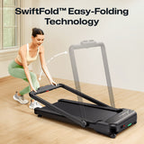 UREVO Strol 2S Pro Treadmill | Foldable 2-in-1 Smart Treadmill with Incline | MaxStrata®