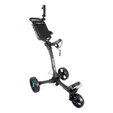 Axglo V1 Golf Push Cart | Ultra Compact Folding Three Wheel Trolley