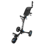 Axglo V1 Golf Push Cart | Ultra Compact Folding Three Wheel Trolley