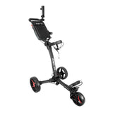 Axglo V1 Golf Push Cart | Ultra Compact Folding Three Wheel Trolley