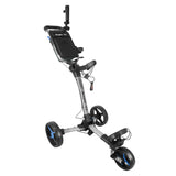 Axglo V1 Golf Push Cart | Ultra Compact Folding Three Wheel Trolley