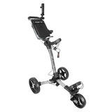 Axglo V1 Golf Push Cart | Ultra Compact Folding Three Wheel Trolley