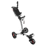 Axglo V1 Golf Push Cart | Ultra Compact Folding Three Wheel Trolley