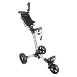 Axglo V1 Golf Push Cart | Ultra Compact Folding Three Wheel Trolley