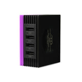 Reiko 4 AMP Four Ports Portable Travel Station Charger in Purple | MaxStrata