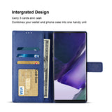 Reiko Slim Stand Case with Card Holder Slots Samsung Galaxy Note 20 Ultra in Blue | MaxStrata