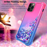 Reiko Shiny Flowing Glitter Liquid Bumper Case for Apple iPhone 12/iPhone 12 Pro in Pink | MaxStrata