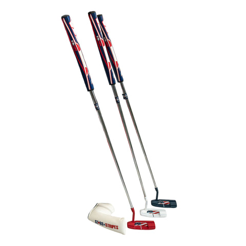 Northwestern Golf Stars & Stripes Putter –  35" | Milled Face Stainless Steel Putter with Oversized Grip Supporting Folds of Honor