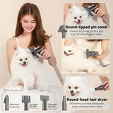 PETVACCO 9-in-1 Pet Grooming Vacuum with Dryer & Nail Grinder Kit