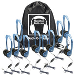 HamiltonBuhl Ten MS2AMV Personal Headsets, Foam Ear Cushions in a Carry Bag