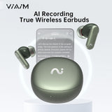viaim Nano+ AI Voice Recorder Earbuds-AI Meeting Assistant + Transcription, Flash Record, To-Do Lists&Summaries with ChatGPT
