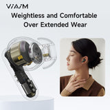 viaim Nano+ AI Voice Recorder Earbuds-AI Meeting Assistant + Transcription, Flash Record, To-Do Lists&Summaries with ChatGPT