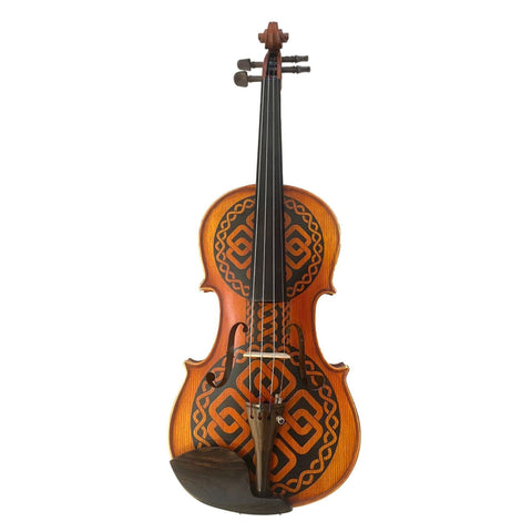 Rozanna’s Violins Celtic Love Violin Outfit 4/4 | Includes Bow, Rosin, Case & Strings | MaxStrata®