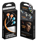 dekaSlides - Earbuds + 2 Pairs Graphics - I See You & Turtle | MaxStrata
