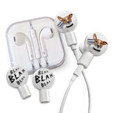 dekaSlides - Earbuds + 2 Pairs Graphics - Dog is Listening & Blah Blah Blah | MaxStrata