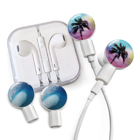 dekaSlides - Earbuds + 2 Pairs Graphics - Cali Bear & Beach Please | MaxStrata