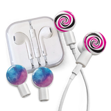 dekaSlides - Earbuds + 2 Pairs Graphics - Gimme Space & Peace Cat | MaxStrata