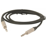 On-Stage Hot Wires Instrument Cable with Neutrik Connectors (QTR-QTR, 3') (IC-3NN) | MaxStrata®
