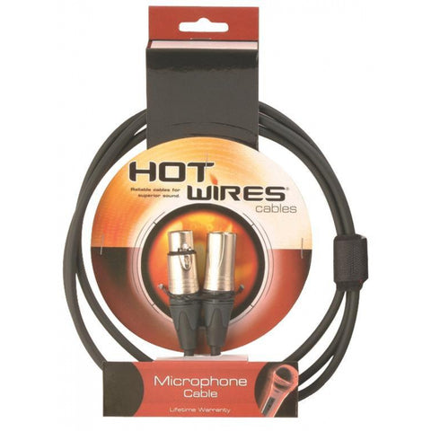 On-Stage Hot Wires Professional Mic Cable with Neutrik Connectors (3') (MC-3NN) | MaxStrata®