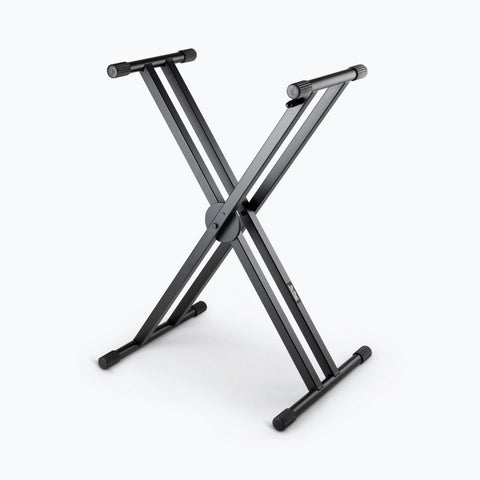 On-Stage Stands ERGO-LOK Double-X Keyboard Stand with Welded Construction (KS7291) | MaxStrata®