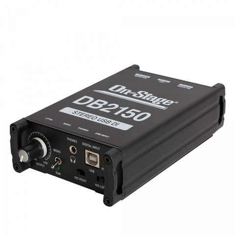 On-Stage Stands Passive USB DI Box (DB2150) | MaxStrata®