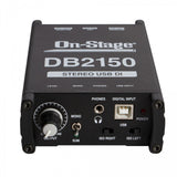 On-Stage Stands Passive USB DI Box (DB2150) | MaxStrata®