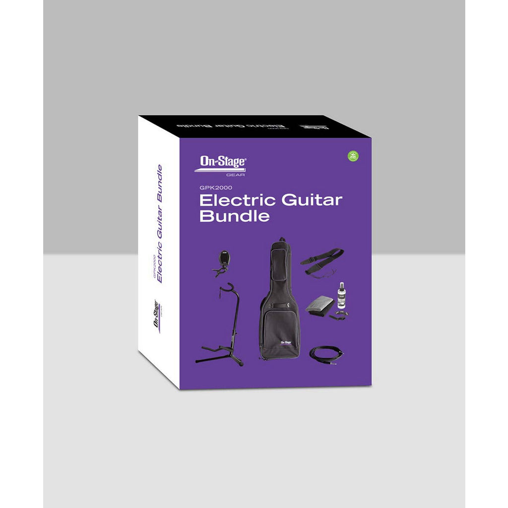 On-Stage Stands Electric Guitar Bundle (GPK2000) | MaxStrata®