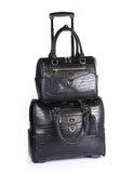 Karla Hanson Women's RFID Professional & Travel Trolley Handbag Set | MaxStrata®