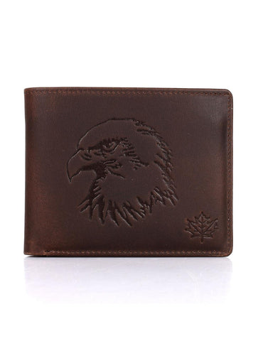Karla Hanson CANADA WILD Men's Hunter Leather Wallet - Eagle | MaxStrata®