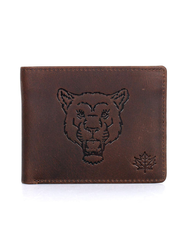 Karla Hanson CANADA WILD Men's Hunter Leather Wallet - Mountain Lion | MaxStrata®