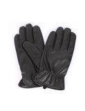 Karla Hanson Men's Deluxe Leather Touch Screen Gloves - Black | MaxStrata®