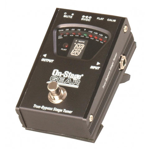 On-Stage Gear True-Bypass Pedal Tuner (GTA7800) | MaxStrata®