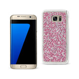Reiko Samsung Galaxy S7 Edge Jewelry Bling Rhinestone Case in Pink | MaxStrata