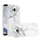 Reiko Samsung Galaxy S8 Edge /S8+ /S8+/ S8 Plus Streak Marble Cover in White | MaxStrata