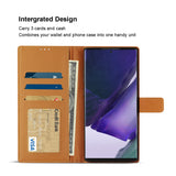Reiko Slim Stand Case with Card Holder Slots Samsung Galaxy Note 20 Ultra in Brown | MaxStrata