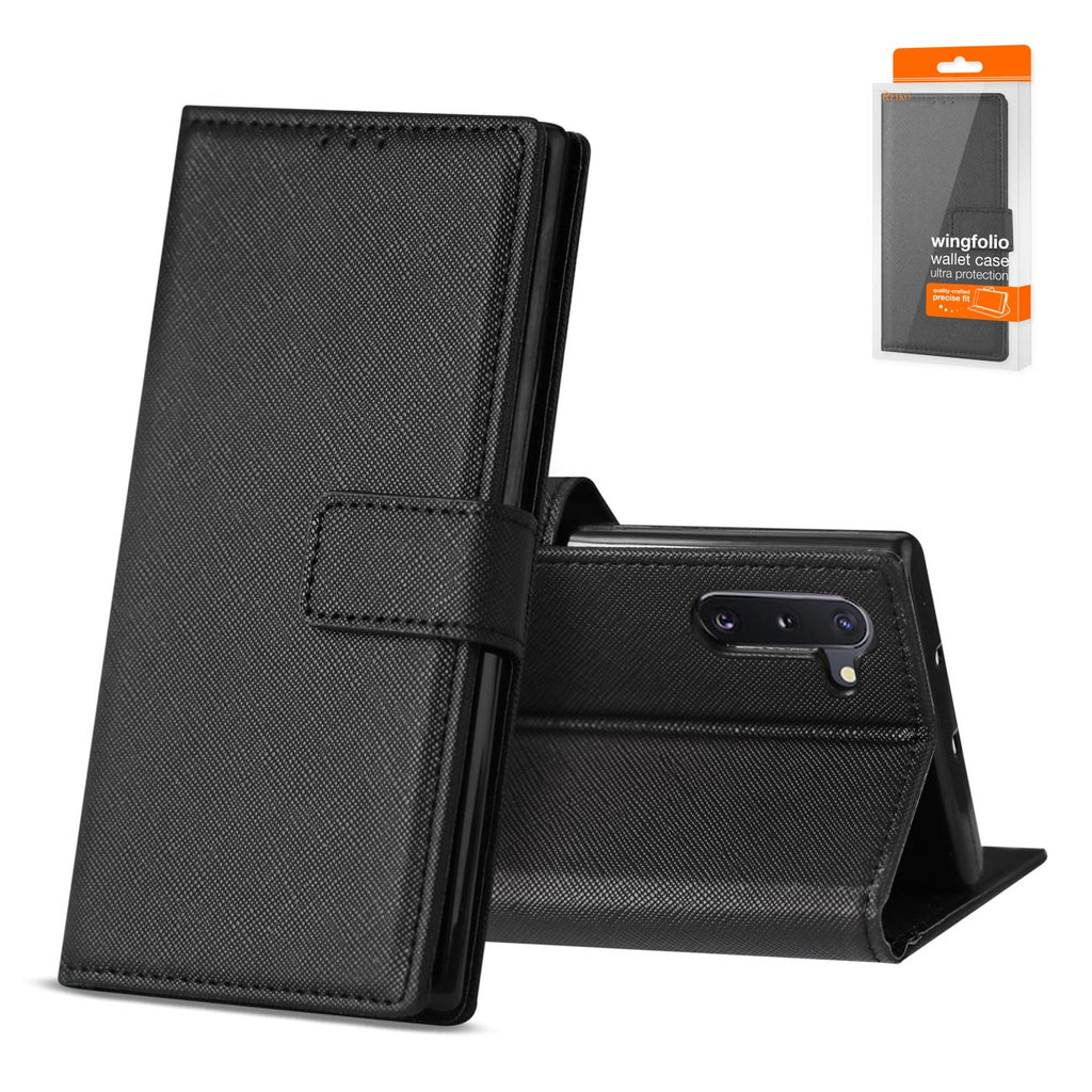 Reiko Samsung Galaxy Note 10 3-in-1 Wallet Case in Black | MaxStrata