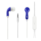 Reiko In-Ear Headphones with Mic in Blue | MaxStrata