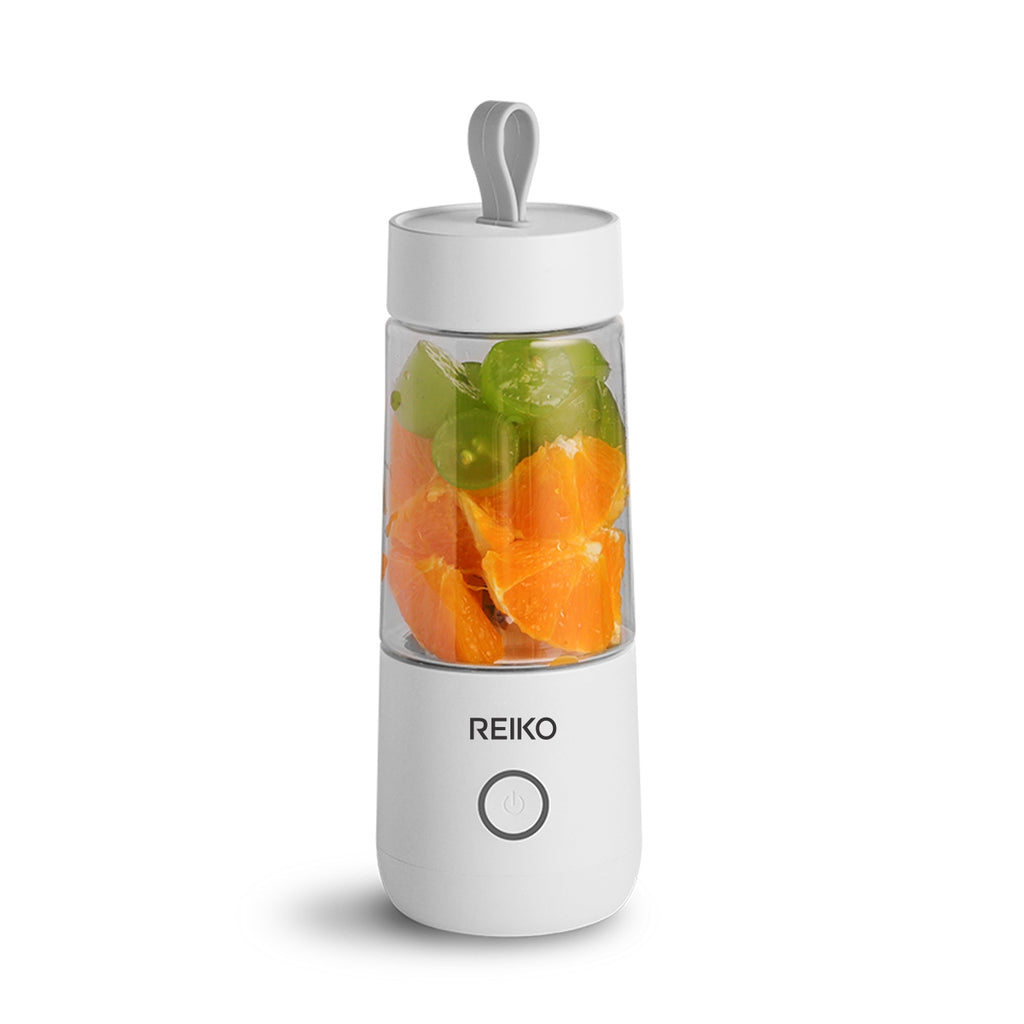 Reiko 350Ml Portable Blender with USB Rechargeable Batteries in White | MaxStrata