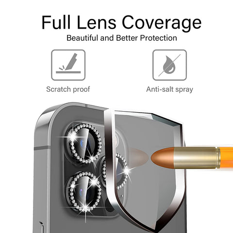 Reiko Diamond Camera Lens Protector, Diamond Tempered Glass Camera