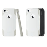 Reiko iPhone 7/8/SE2 3-in-1 Hybrid Heavy Duty Holster Combo Case in Ivory | MaxStrata