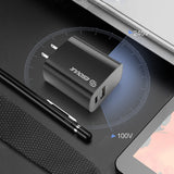Reiko 18W PD & USB-A Wall Adapter in Black  | MaxStrata
