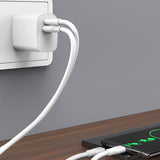 Reiko 18W PD & USB-A Wall Adapter in White | MaxStrata