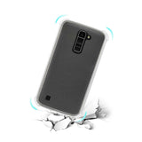 Reiko LG K10 Clear Bumper Case with Air Cushion Protection in Clear | MaxStrata